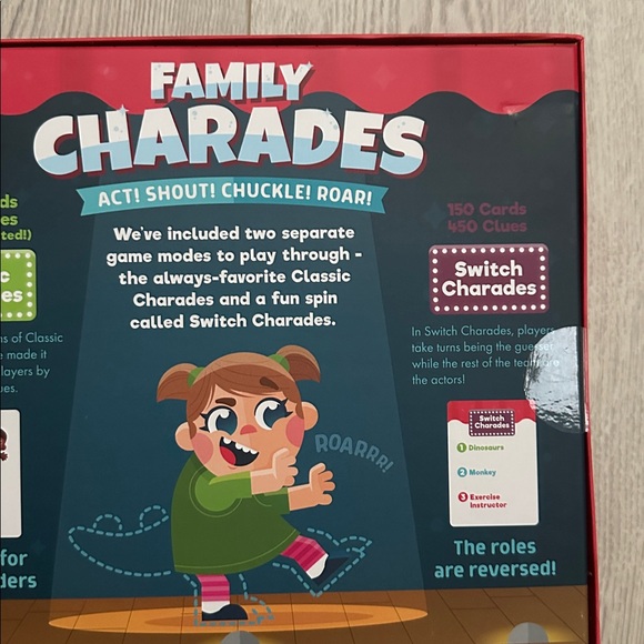 NEW IN BOX Chuckle & Roar Family Charades ages 5+ gift family game night - Picture 7 of 7